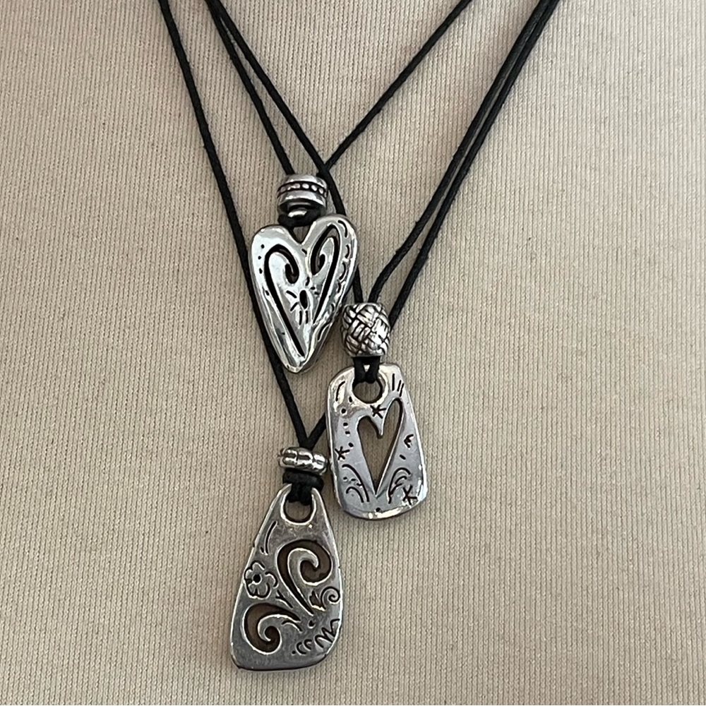 Brighton Silver Hearts Necklace